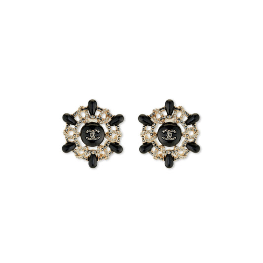 Chanel round earrings - Métiers d'art Hambourg 2017/2018