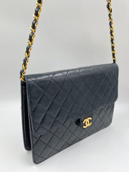 Vintage Navy Chanel Flap Bag