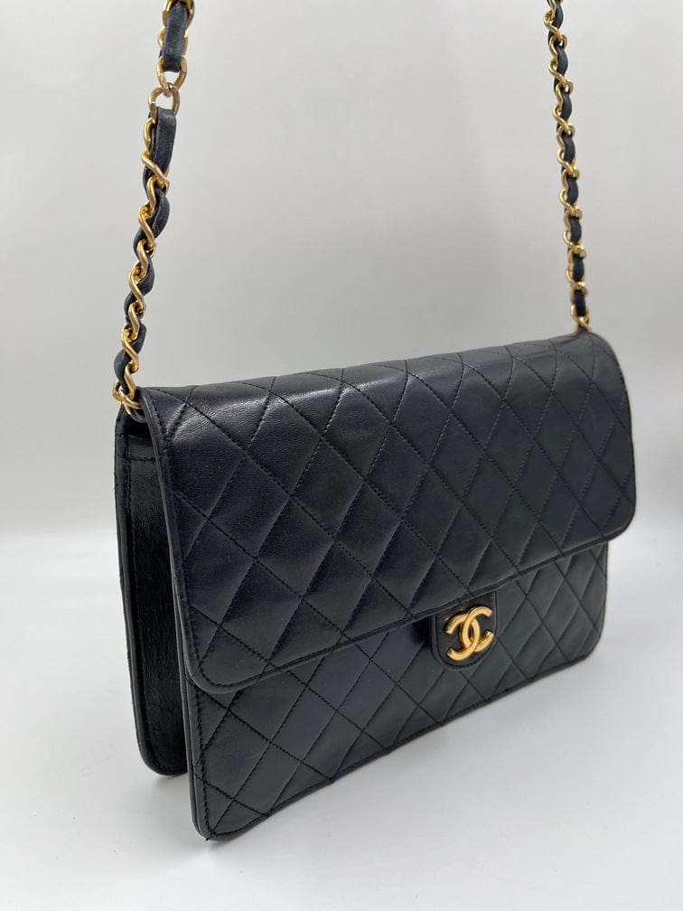 Vintage Navy Chanel Flap Bag