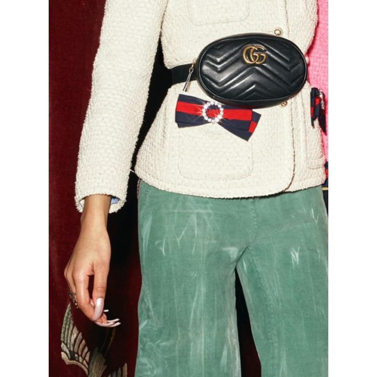 Gucci fanny pack marmont best sale