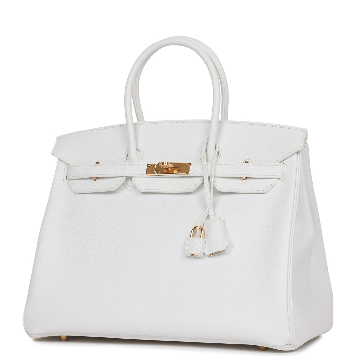 Hermes Birkin 35 White Epsom Gold Hardware