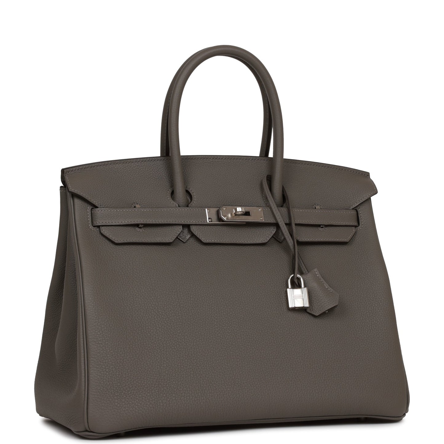 Hermes Birkin 35 Gris Meyer Togo Palladium Hardware