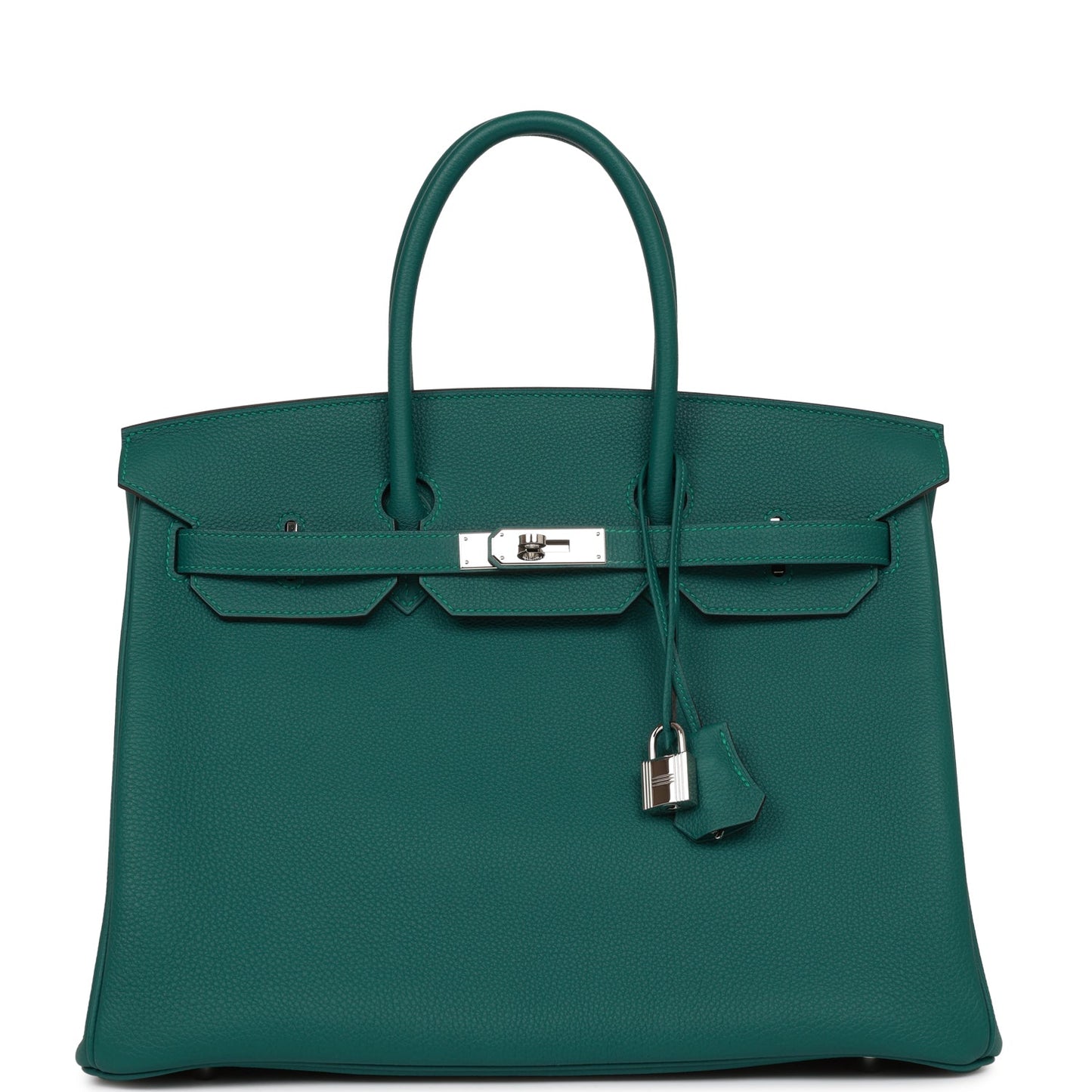 Hermes Birkin 35 Malachite Togo Palladium Hardware