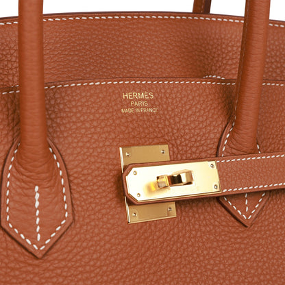 Hermes Birkin 35 Gold Togo Gold Hardware