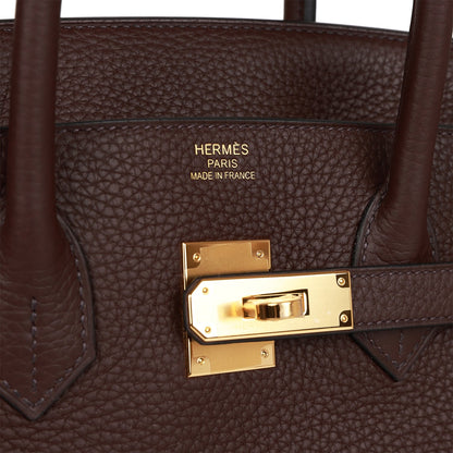 Hermes Birkin 35 Rouge Sellier Clemence Gold Hardware