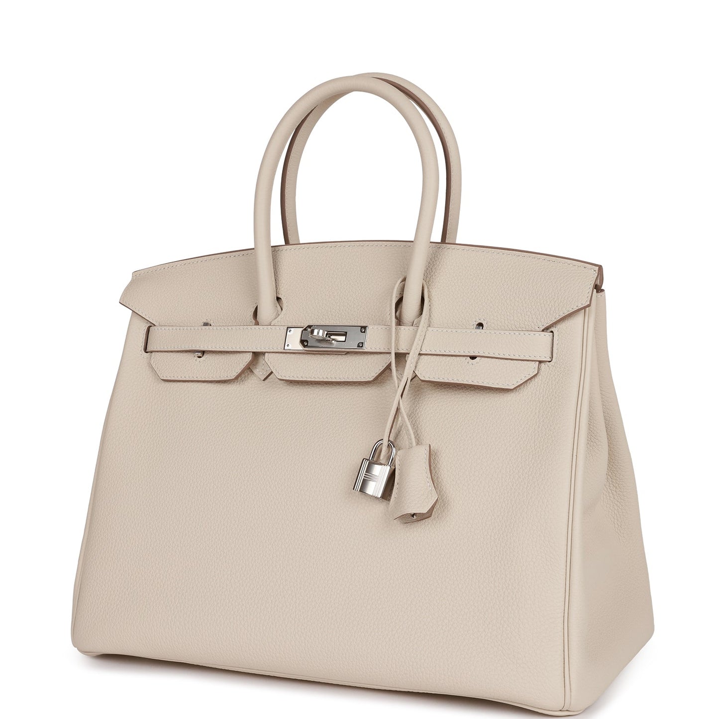 Hermes Birkin 35 Craie Togo Palladium Hardware