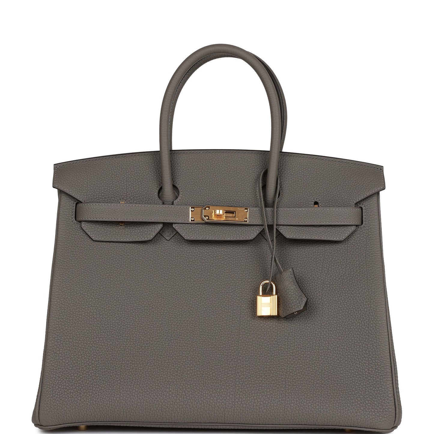 Hermes Birkin 35 Gris Meyer Togo Gold Hardware