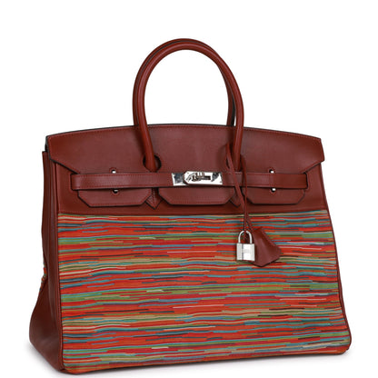 Hermes Birkin 35 Vibrato Rouge H Boxcalf Palladium Hardware