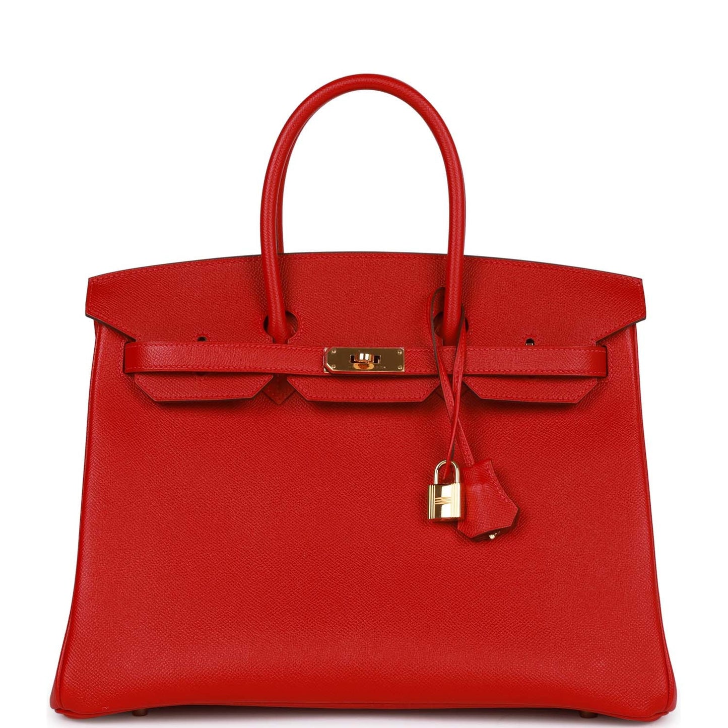 Hermes Birkin 35 Rouge Casaque Epsom Gold Hardware