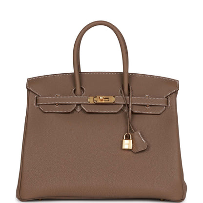 Hermes Birkin 35 Etoupe Togo Gold Hardware