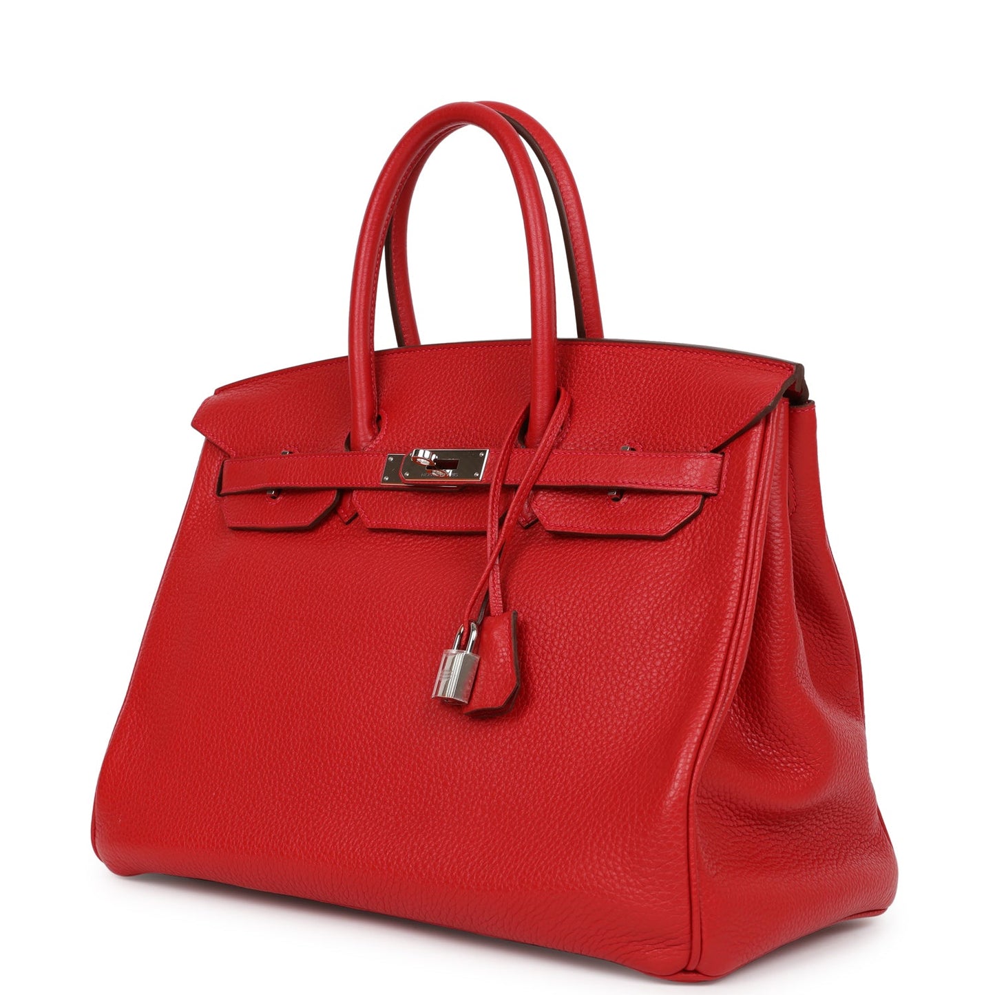 Hermes Birkin 35 Rouge Casaque Clemence Palladium Hardware