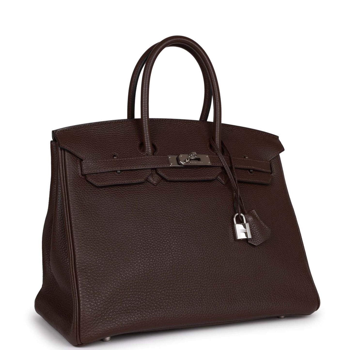 Hermes Birkin 35 Chocolate Togo Palladium Hardware