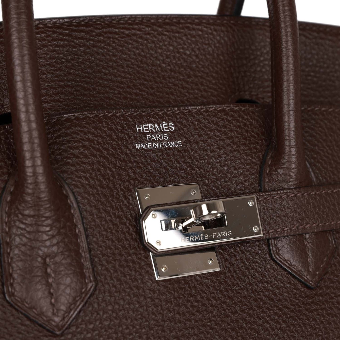 Hermes Birkin 35 Chocolate Togo Palladium Hardware