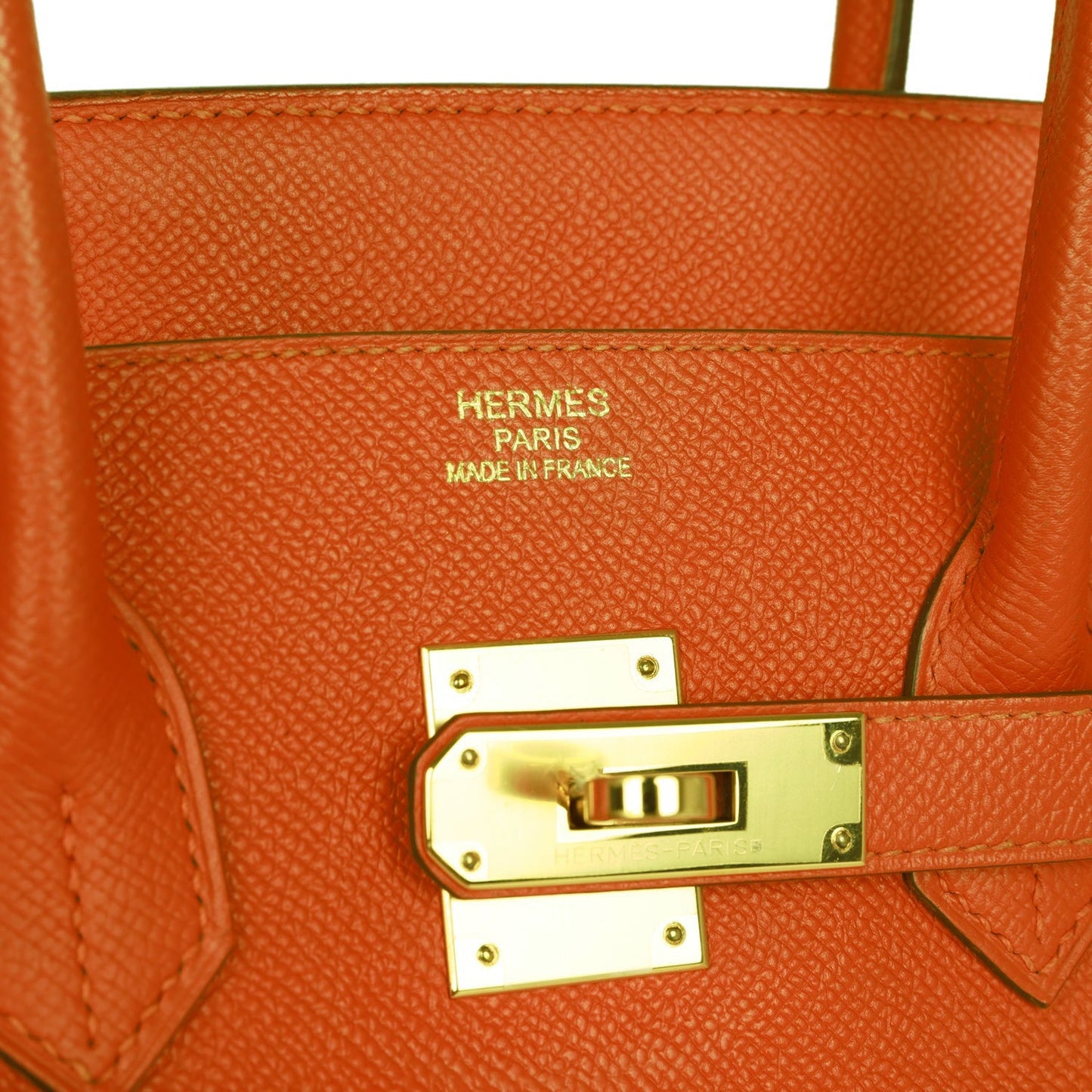 Hermes Birkin 35 Feu Epsom Gold Hardware