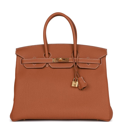 Hermes Birkin 35 Gold Togo Gold Hardware