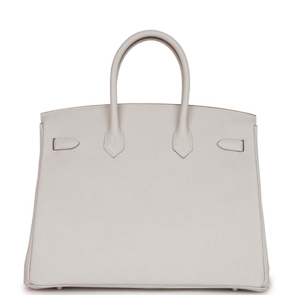 Hermes Birkin 35 Gris Pale Togo Palladium Hardware