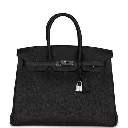 Hermes Birkin 35 Black Togo Palladium Hardware