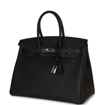 Hermes Birkin 35 Black Togo Palladium Hardware