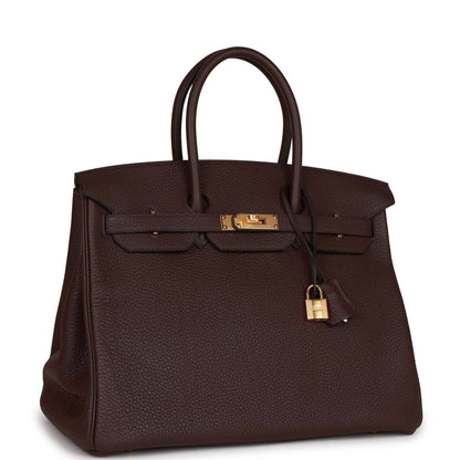 Hermes Birkin 35 Rouge Sellier Clemence Gold Hardware