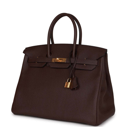 Hermes Birkin 35 Rouge Sellier Clemence Gold Hardware