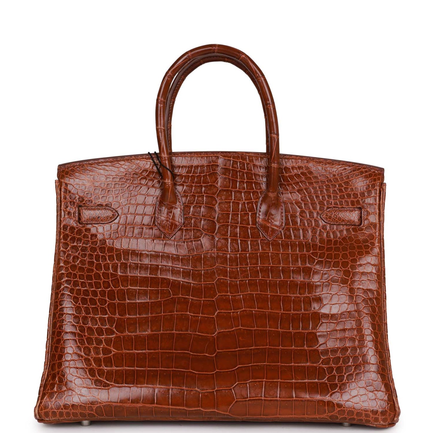 Hermes Birkin 35 Miel Shiny Porosus Crocodile Palladium Hardware