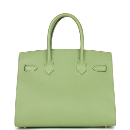 Hermes Birkin Sellier 30 Vert Criquet Epsom Gold Hardware