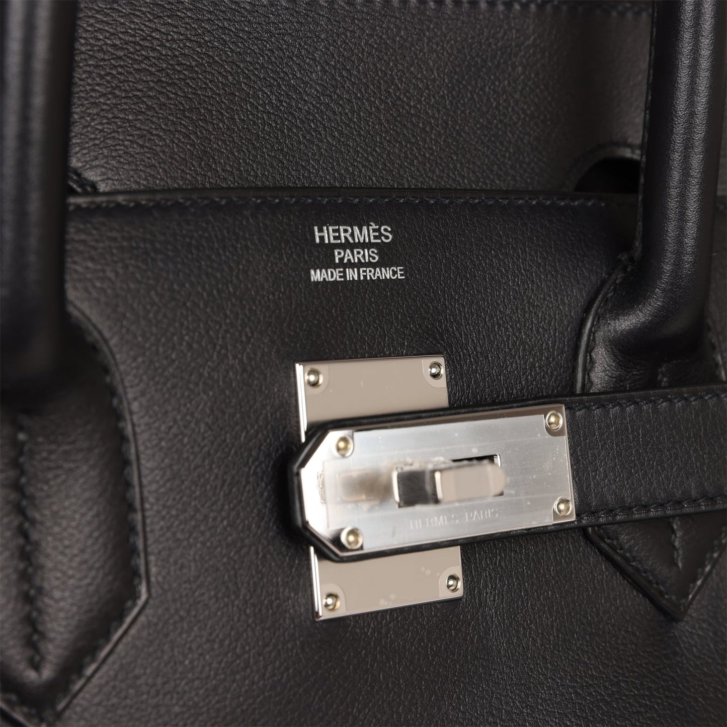 Hermes Birkin 40 HAC "Rock" Black Evercolor Palladium Hardware