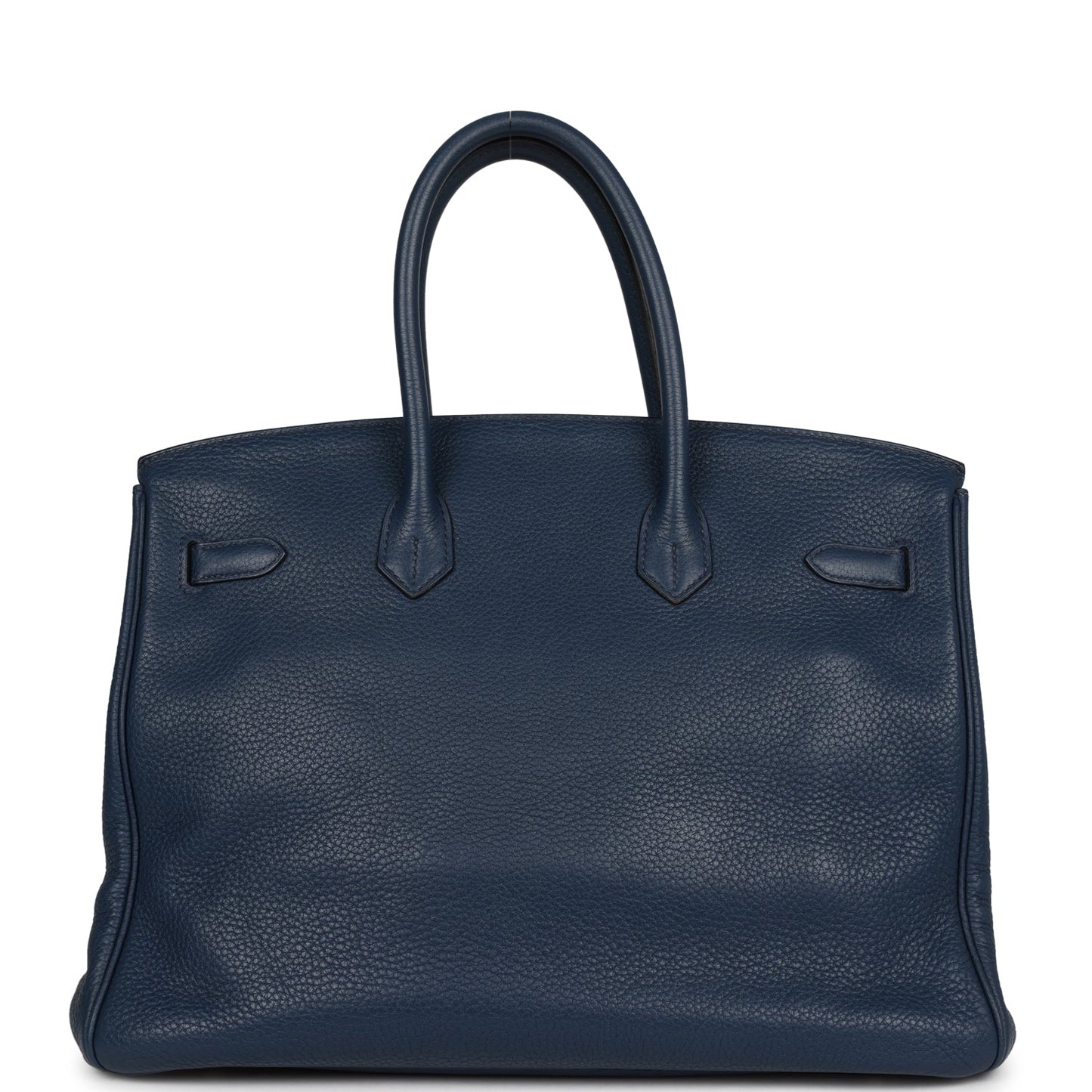 Hermes Birkin 35 Bleu De Prusse Clemence Palladium Hardware