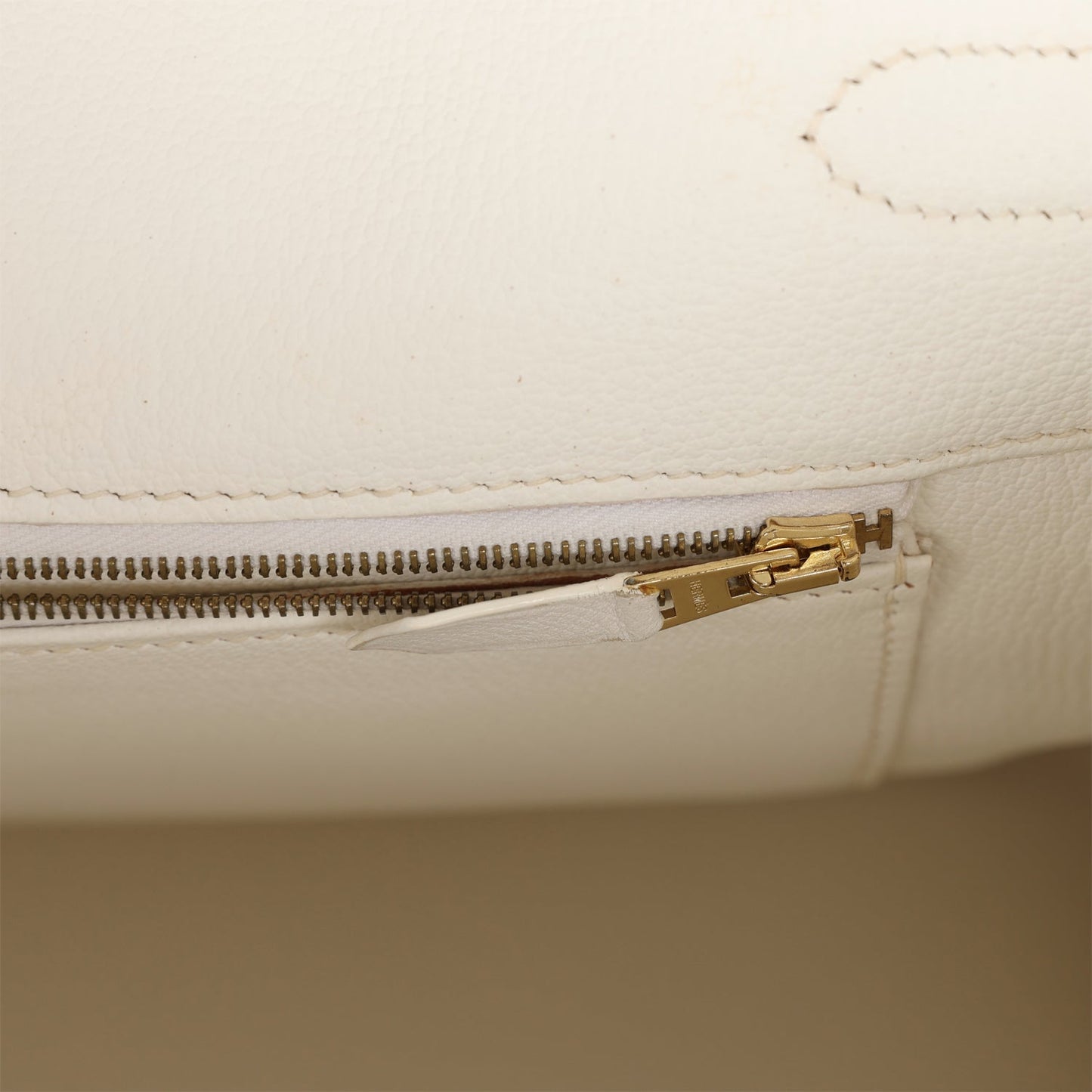 Hermes Birkin 35 White Epsom Gold Hardware