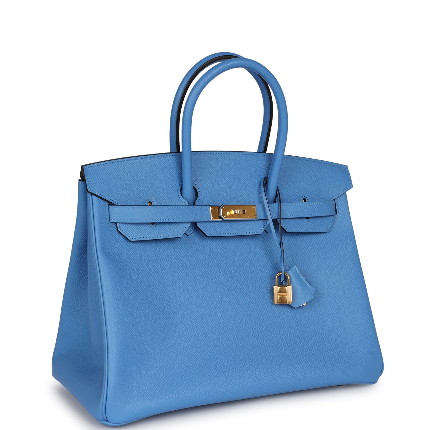 Hermes Birkin 35 Bleu Paradise Epsom Gold Hardware