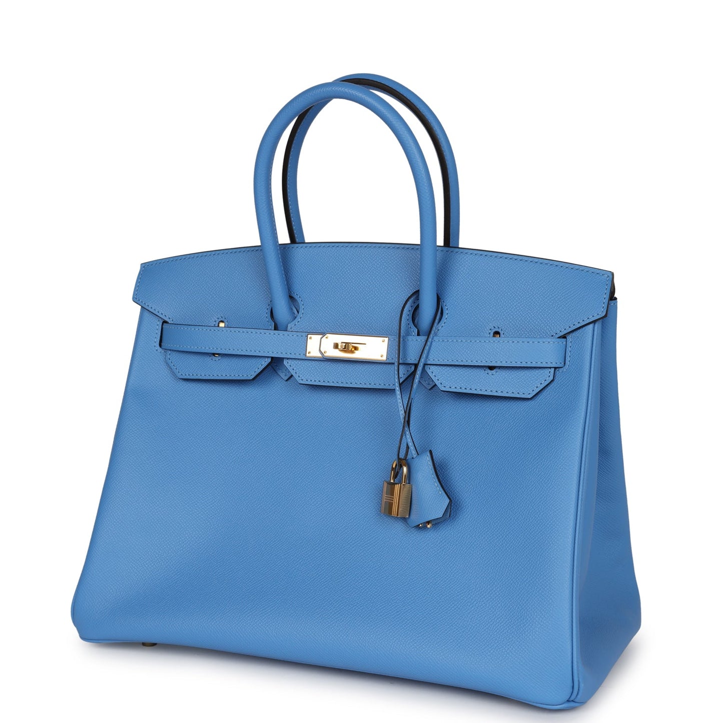 Hermes Birkin 35 Bleu Paradise Epsom Gold Hardware