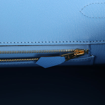 Hermes Birkin 35 Bleu Paradise Epsom Gold Hardware