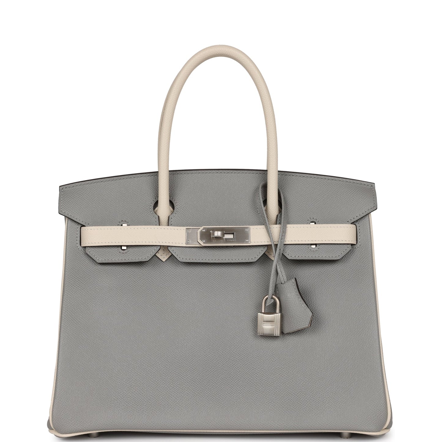 Hermes Special Order (HSS) Birkin 30 Gris Mouette and Craie Epsom Brushed Palladium Hardware