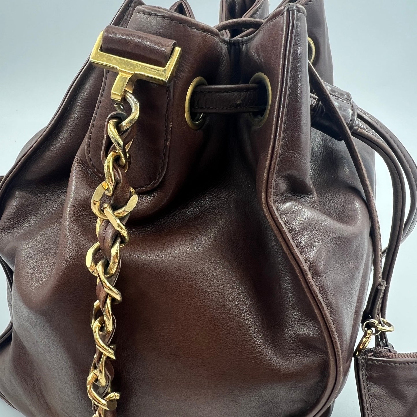 Chanel Vintage CC Drawstring Bucket Bag Small Year 1995 (Dust Bag)