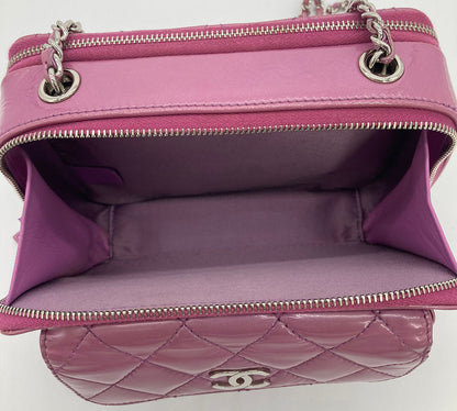 Chanel Purple Patent Pocket Box Camera Case