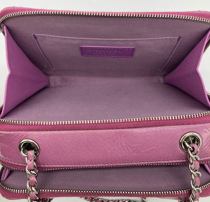 Chanel Purple Patent Pocket Box Camera Case