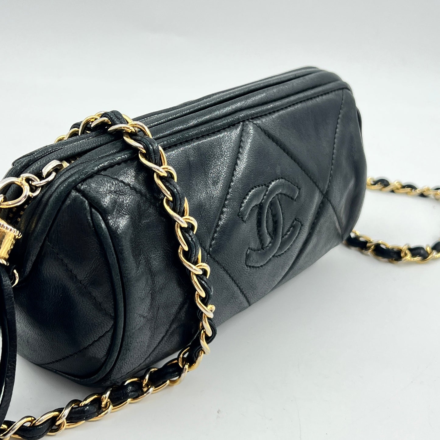 Chanel Vintage Golden Ball Pouch Bag