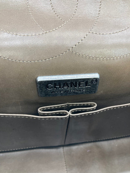 RARE Chanel Natural Lizard Double Flap Classic 227 Reissue