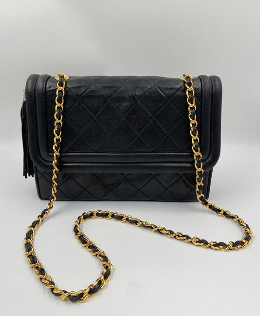 Vintage Chanel Flap Bag w Tassel