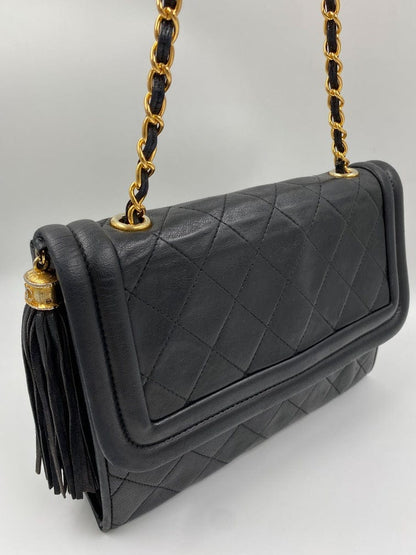 Vintage Chanel Flap Bag w Tassel