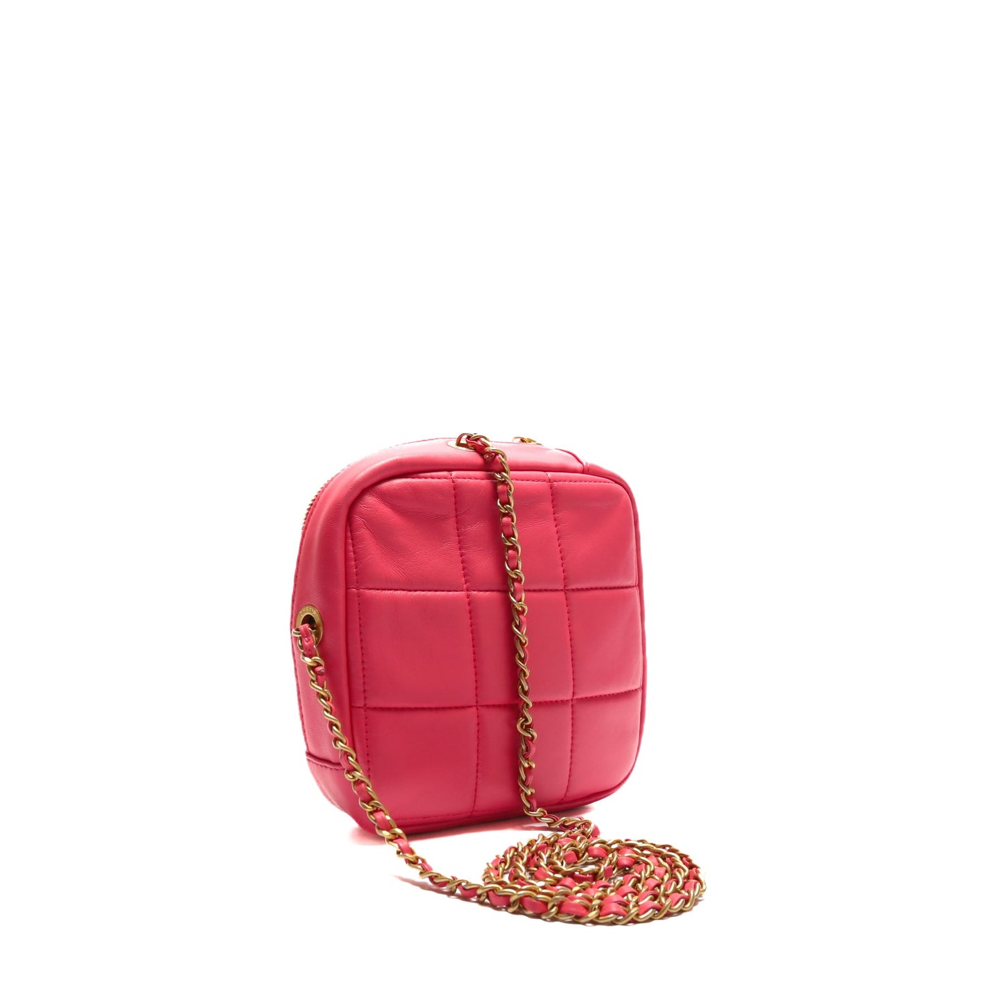 CHANEL Diamond Crossbody Chain- Pink