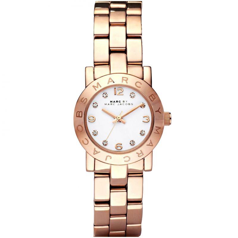 Ladies / Womens Mini AMY Rose Gold Stainless Steel Marc Jacobs Designer Watch MBM3078