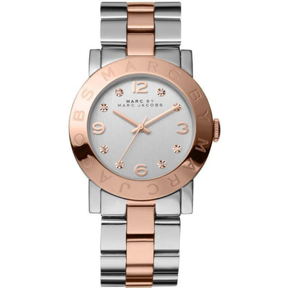 Ladies / Womens AMY Rose Gold Stainless Steel Marc Jacobs Designer Watch MBM3194