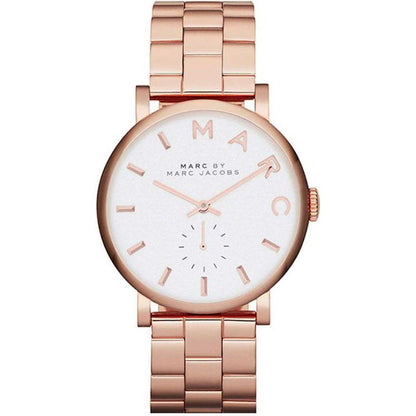 Ladies / Womens Baker Rose Gold Stainless Steel Marc Jacobs Designer Watch MBM3244