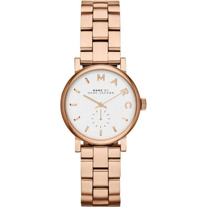 Ladies / Womens Mini Baker Rose Gold Stainless Steel Marc Jacobs Designer Watch MBM3248