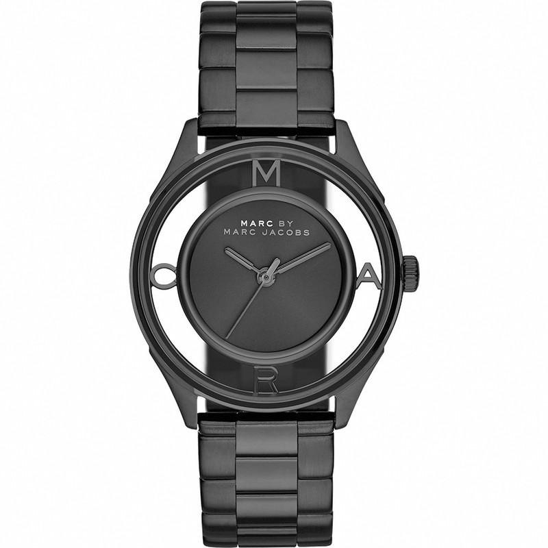 Ladies / Womens Tether Black Three Hand Stainless Steel Marc Jacobs Designer Watch MBM3419