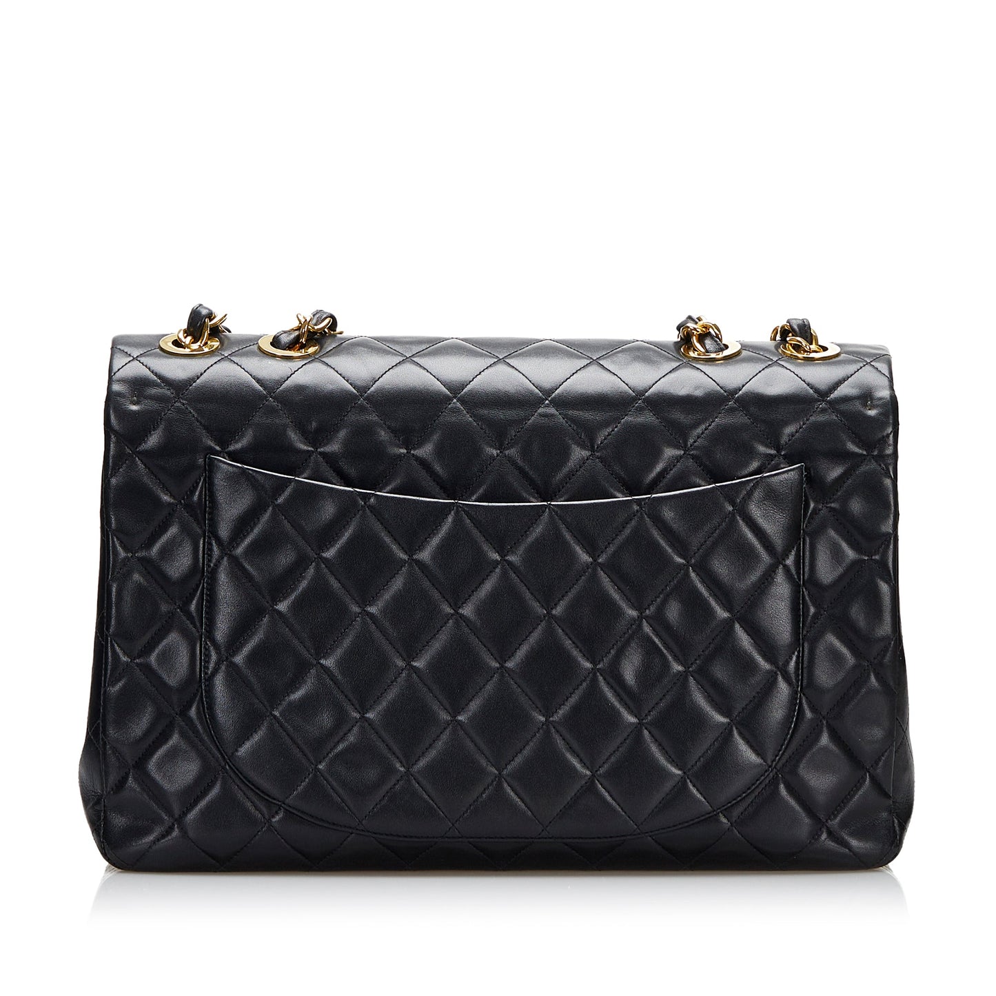 Chanel Classic Double Flap Jumbo Black Lambskin Gold