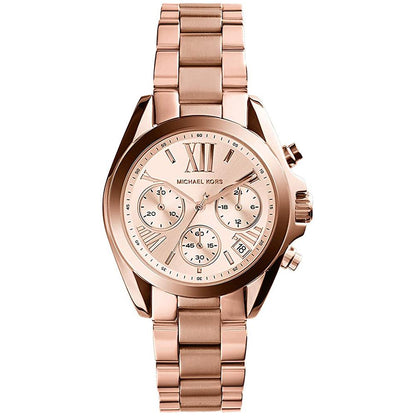 Ladies / Womens Bradshaw Mini Rose Gold Chronograph Michael Kors Designer Watch MK5799