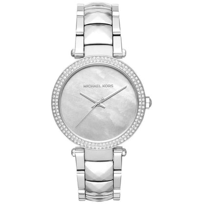 Ladies / Womens Designer Silver Stainless Steel Michael Kors Designer Watch MK6424