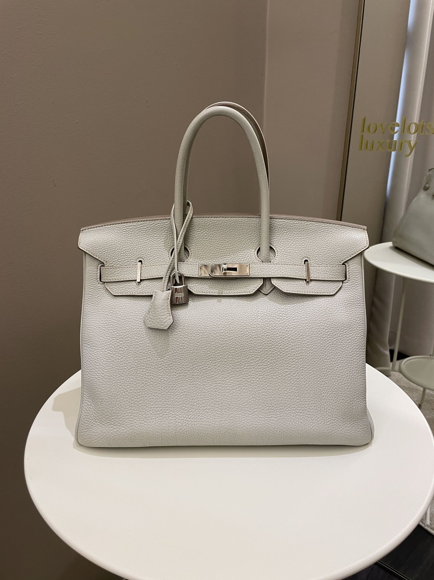 Hermes Birkin 35 Gris Perle Togo